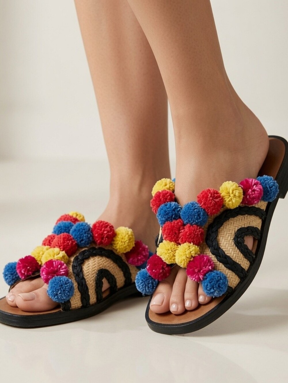 Joie Paden Pom Pom Sandals